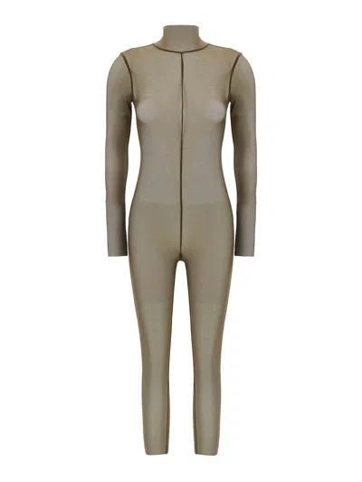 Norma Kamali 'turtle' Jumpsuit In Green