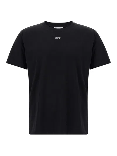 Off-white Black T-shirt With Arrow Print In Black