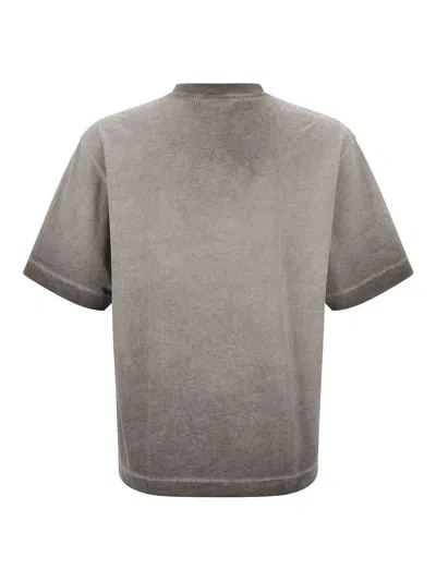 Off-white T-shirt With Logo In Gray