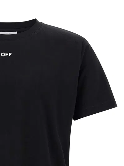 Off-white Black T-shirt With Arrow Print In Black