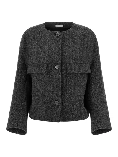 P.a.r.o.s.h Lowolf Jacket In Gray