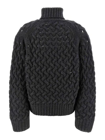 P.a.r.o.s.h P. A.r. O.s. H. Knitted Wool Sweater In Gray