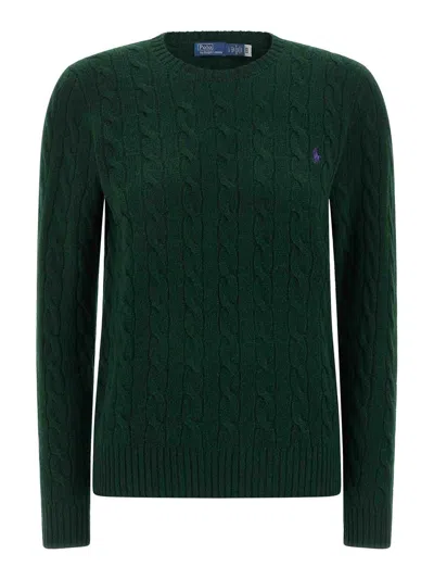 Polo Ralph Lauren Sweater In Cable Knit In Black
