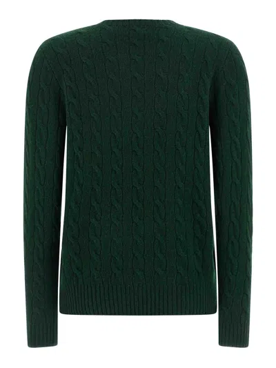 Polo Ralph Lauren Sweater In Cable Knit In Black
