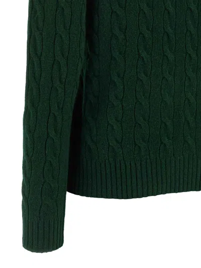 Polo Ralph Lauren Sweater In Cable Knit In Black