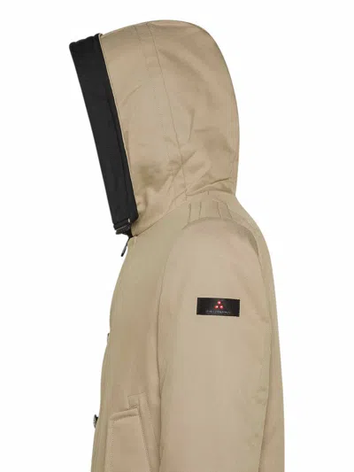 Peuterey Down Parka Ki 03 Beige In Brown