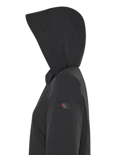Peuterey Telia Ta 02 Hooded Pocket Coat In Black
