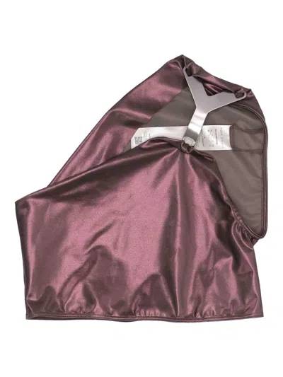 Rick Owens Hydra Asymmetric Bikini Top In Pink