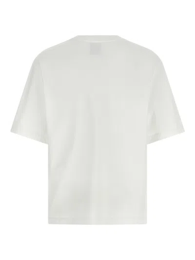 Casablanca Oversized T-shirt With Dragonfly Floral Print In White