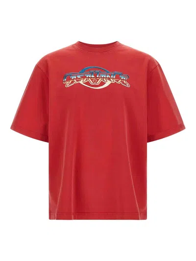 Casablanca Vince Satin Trousers In Red