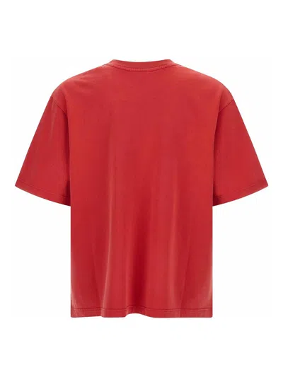 Casablanca Vince Satin Trousers In Red