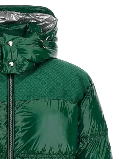 Casablanca Down-filled Relaxed Fit Puffer Jacket In Green