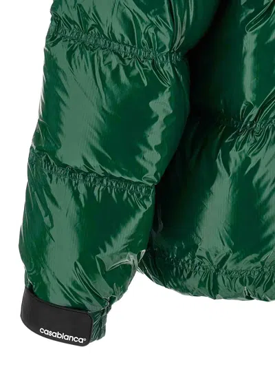 Casablanca Down-filled Relaxed Fit Puffer Jacket In Green