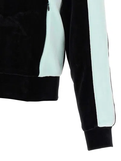 Casablanca High Collar Sweatshirt Featuring Contrast Panels In Black