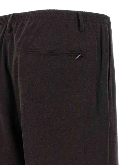 Cellar Door Front Pleat Pants In Black