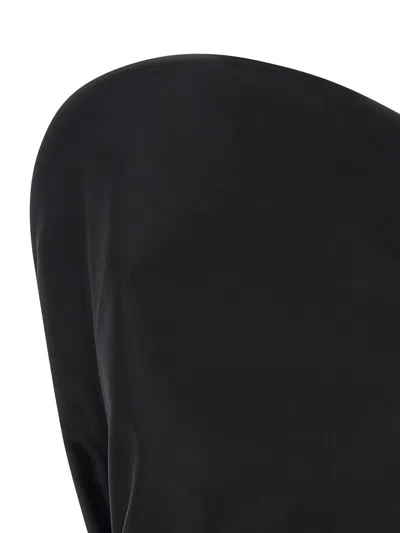 Magda Butrym Sculptural One-shoulder Bustier With Architectural Elements In Brown