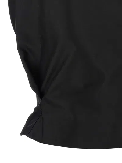 Magda Butrym Sculptural One-shoulder Bustier With Architectural Elements In Brown