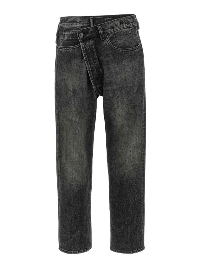 R13 Crossover Five-pocket Jeans In Black