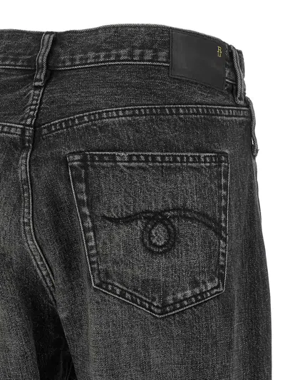R13 Crossover Five-pocket Jeans In Black