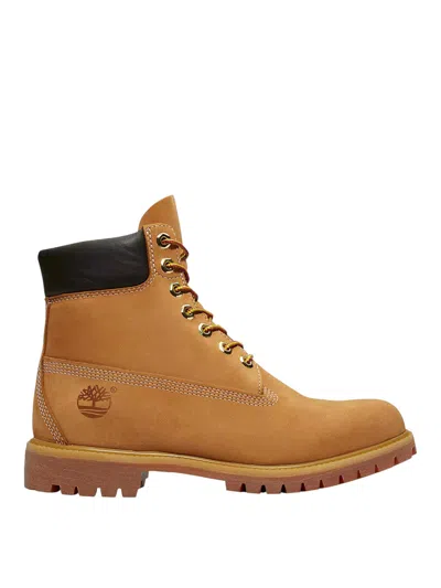 Timberland Premium Waterproof Leather Work Boots In Wheat Nubuck