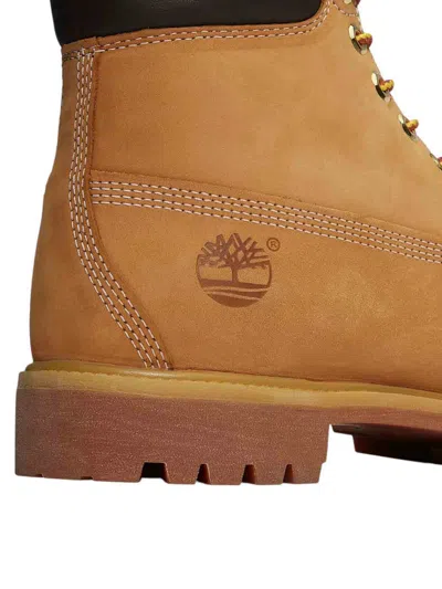 Timberland Premium Waterproof Leather Work Boots In Wheat Nubuck