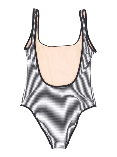Lido Striped Square-neckline One Piece In Multi