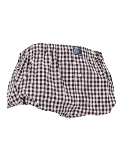 Meryll Rogge Gingham-pattern Bloomer Shorts In Black