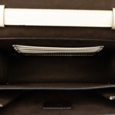 Pre-owned Fendi Ivory White Patent Leather Shoulder Bag ()