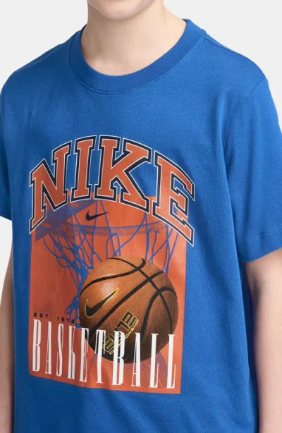 Nike Kids' Basketball Graphic T-shirt In Blue