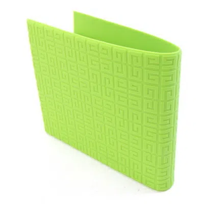 Pre-owned Givenchy Light Green Rubber Bill Wallet (bi-fold) ()
