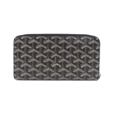 Pre-owned Goyard Black Coated Canvas Long Wallet (bi-fold) ()