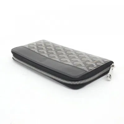 Pre-owned Goyard Black Coated Canvas Long Wallet (bi-fold) ()