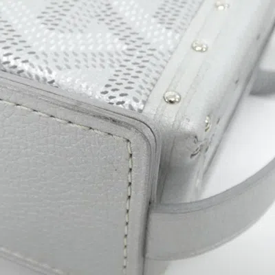 Pre-owned Goyard Silver Coated Canvas Leather Shoulder Bag ()