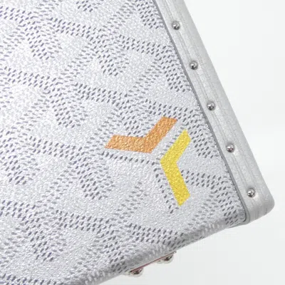 Pre-owned Goyard Silver Coated Canvas Leather Shoulder Bag ()