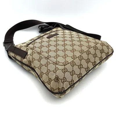 Pre-owned Gucci Beige Gg Canvas Shoulder Bag ()