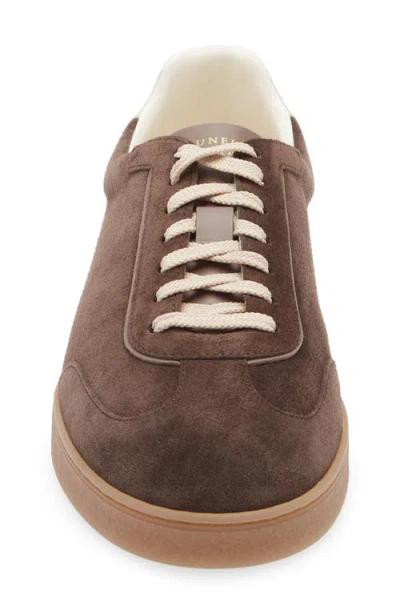 Brunello Cucinelli Calfskin Low-top Sneakers In Brown
