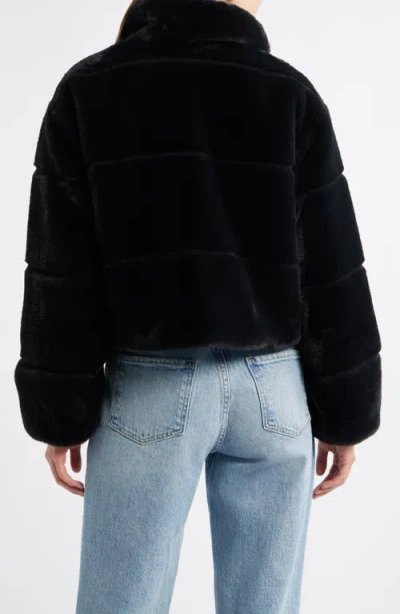 Save The Duck Laila Reversible Hooded Jacket In Black In Black