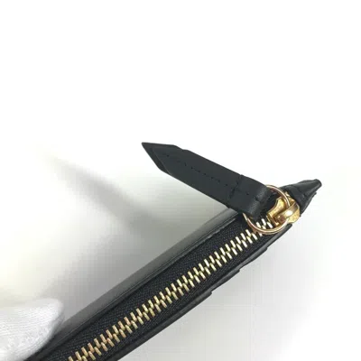 Pre-owned Gucci Black Leather Coin Purse/coin Case ()
