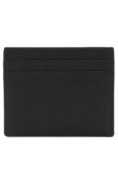 Valentino Garavani Vlogo Signature Grainy Calfskin Card Holder Woman Black Uni In Black
