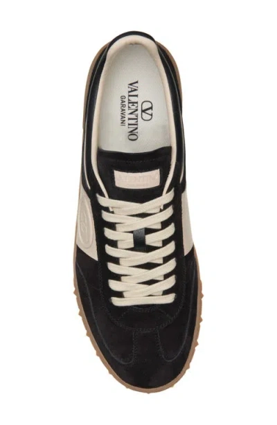 Valentino Black/ivory Upvillage Sneakers In Multi