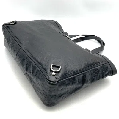 Pre-owned Gucci Black Leather Tote Bag ()