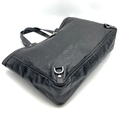Pre-owned Gucci Black Leather Tote Bag ()