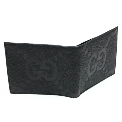 Pre-owned Gucci Black Leather Wallet (bi-fold) ()