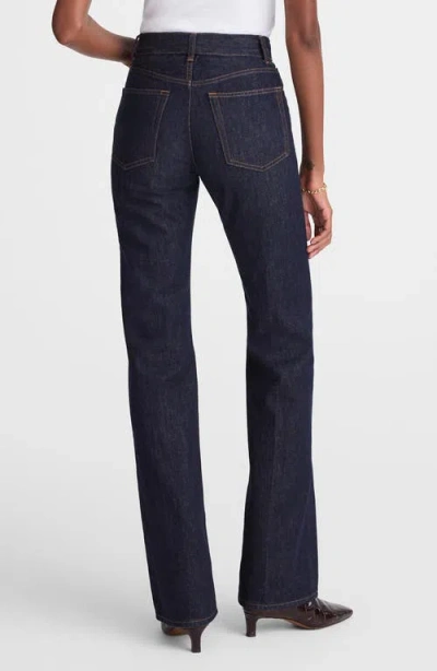 Madewell Longline Straight Leg Jeans In Blue