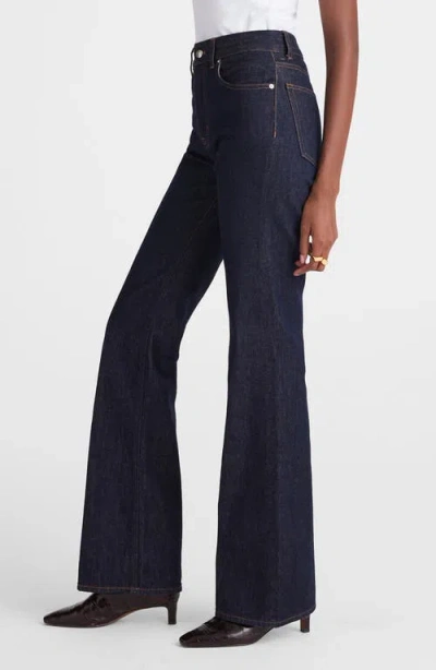 Madewell Longline Straight Leg Jeans In Blue