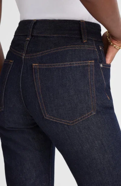 Madewell Longline Straight Leg Jeans In Blue