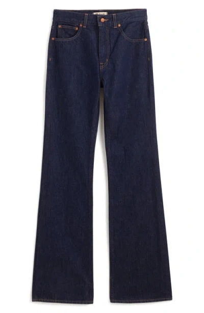 Madewell Longline Straight Leg Jeans In Blue