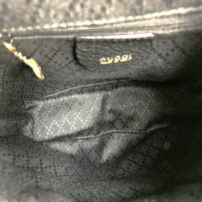 Pre-owned Gucci Black Suede Leather Backpack ()