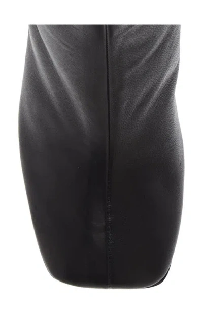 Courrèges Square Toe Nappa Ankle Boots 80mm Black In Black