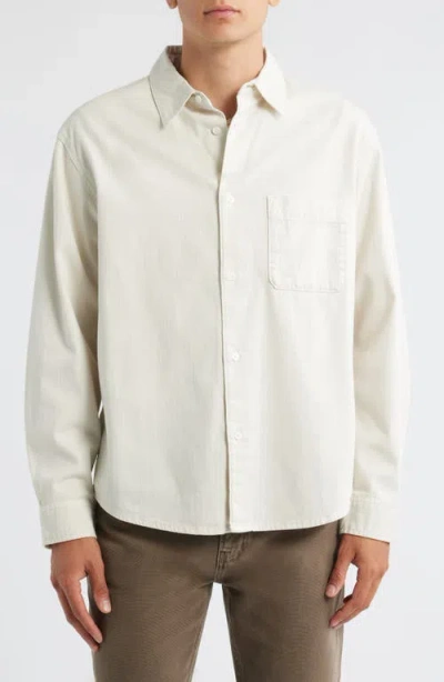 Frame Modern Button-up Shirt In White